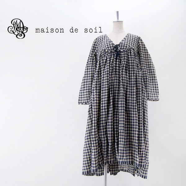 maison de SOIL メゾン ド ソイル レディース ウールチェック 