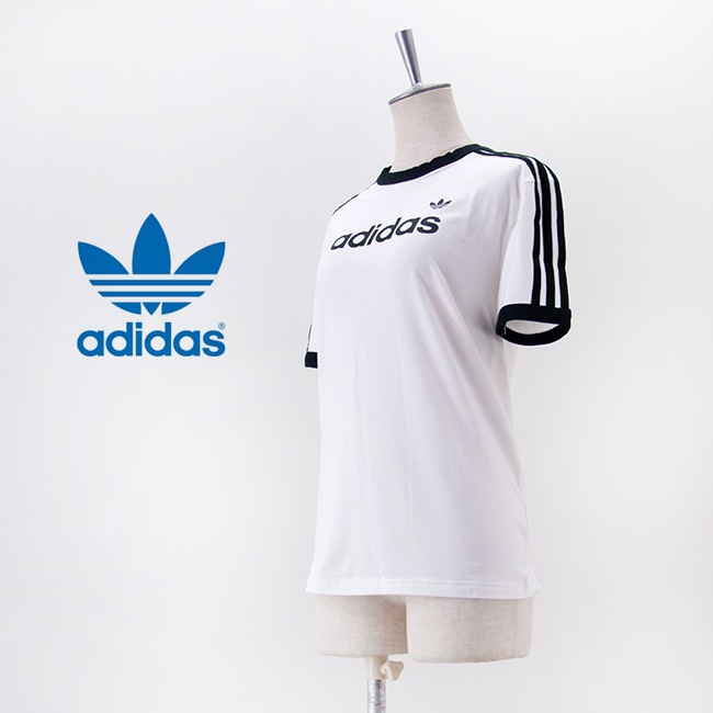 adidas アディダス レディース スリーストライプス Tシャツ［KC9012