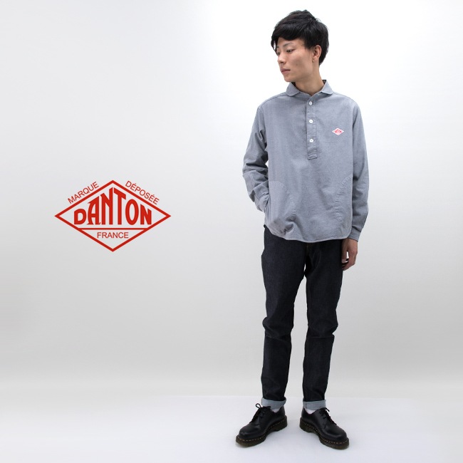 SALE 30%OFF】DANTON ダントン メンズ 先染めビエラ起毛 丸襟プル