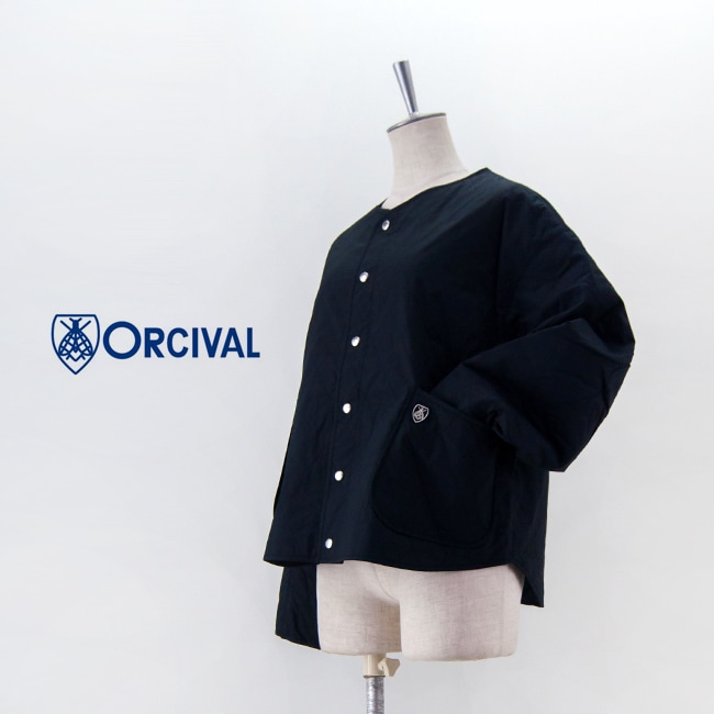 ORCIVAL オーシバル レディース ノーカラー キルティングジャケット