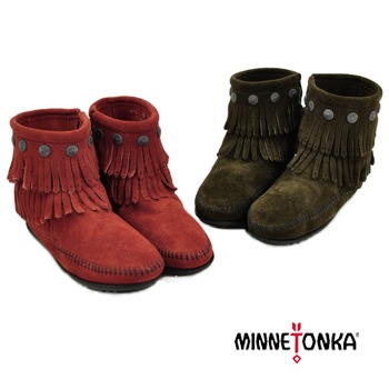 SALE 50%OFF】MINNETONKA ミネトンカ Double Fringe Side Zip Boot