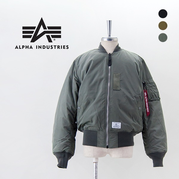 alpha industries ライトフライトジャケット グレー ma-1 Alpha Industries アルファ ライト MA-1 ALPHA ポリエステル