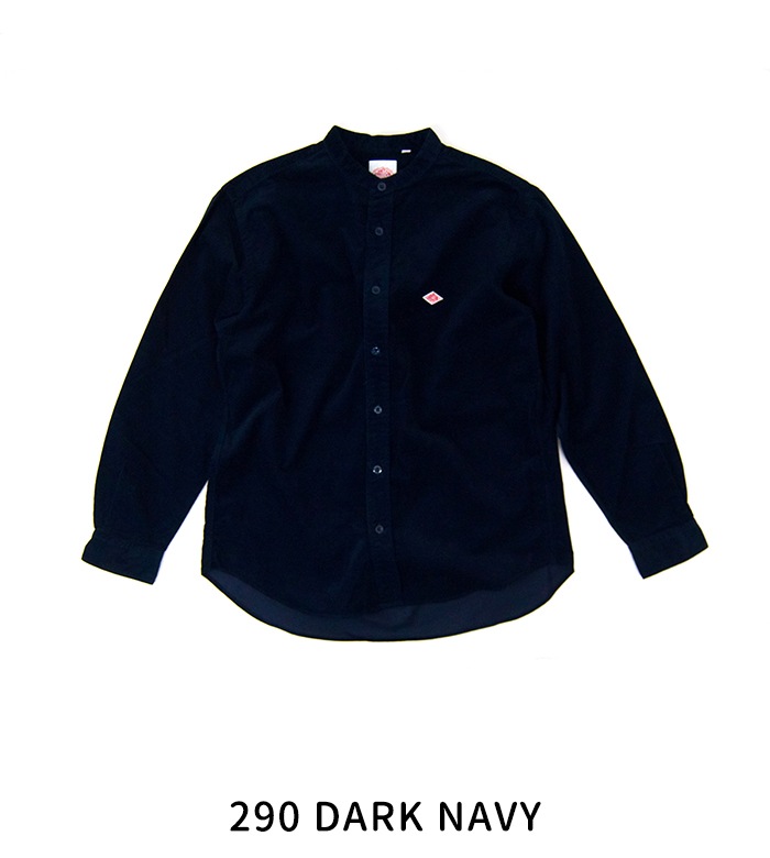 ☆ともじろう☆　DANTON　コーデュロイ　バンドカラーシャツ　40 DANTON ダントン メンズ コーデュロイ バンドカラーシャツ［DT