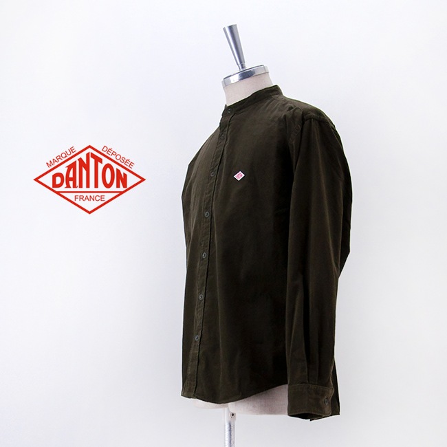 ☆ともじろう☆　DANTON　コーデュロイ　バンドカラーシャツ　40 DANTON ダントン メンズ コーデュロイ バンドカラーシャツ［DT