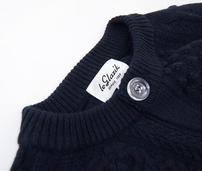 SOLDOUT】Le glazik ル グラジック レディース ケーブルニット クルー
