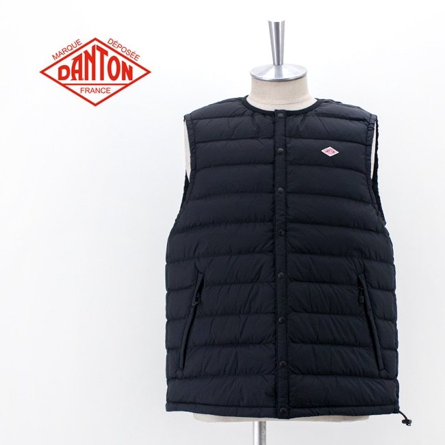 DANTON ダントン メンズ クルーネック インナーダウンベスト［DT