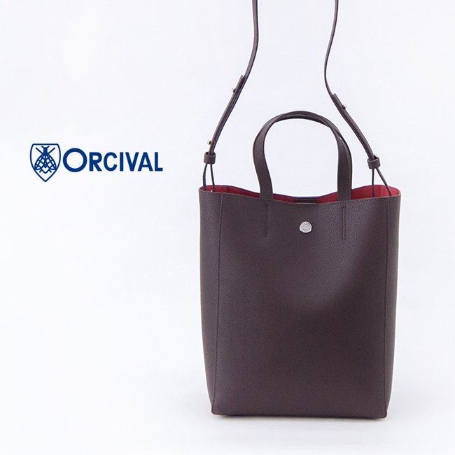 ORCIVAL オーシバル ダブルフェイスレザー 2WAYトートバッグ L［OR