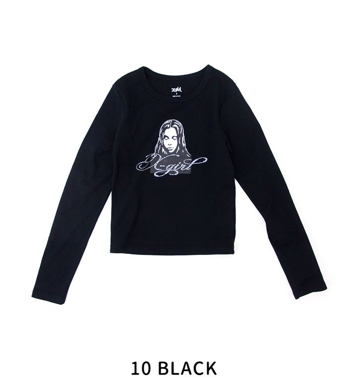 SOLDOUT】X-girl エックスガール レディース ラインストーンロゴ