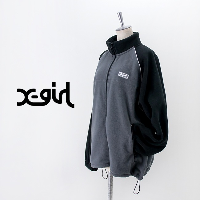 SALE 40%OFF】X-girl エックスガール ラグランフリース ジャケット