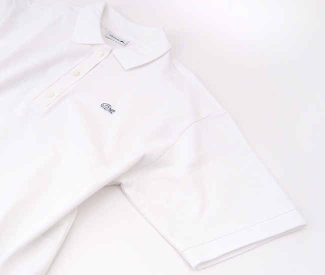最終値下げ　新品未使用　LACOSTEポロシャツ　ホワイト　クロップド SOLDOUT】LACOSTE ラコステ レディース クロップドポロシャツ［PF007J