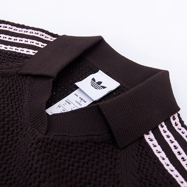 SOLDOUT】adidas アディダス レディース ニット かぎ針編み ポロ