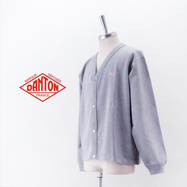 DANTON ダントン メンズ コットンテリー Vネックカーディガン［DT