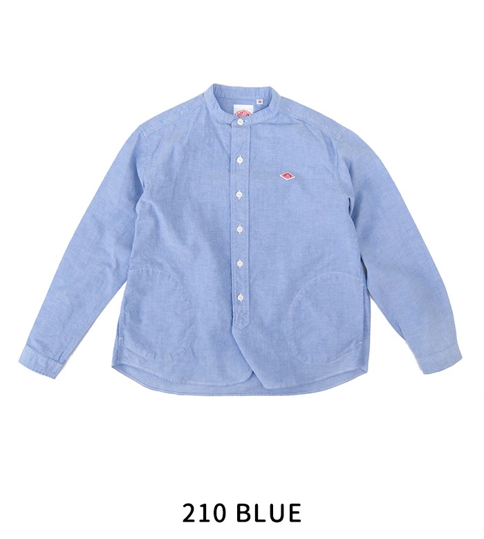 DANTON ダントン レディース オックスフォード バンドカラーシャツ