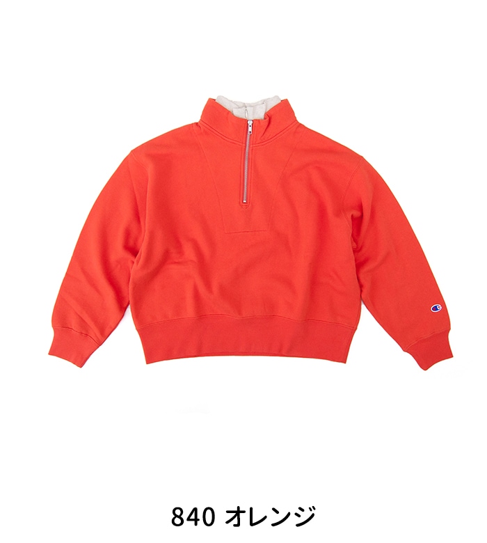 SOLDOUT】Champion チャンピオン レディース ハーフジップスウェット