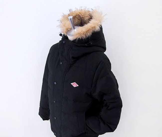 DANTON ダントン レディース ポリエステルタッサー ファーフード 