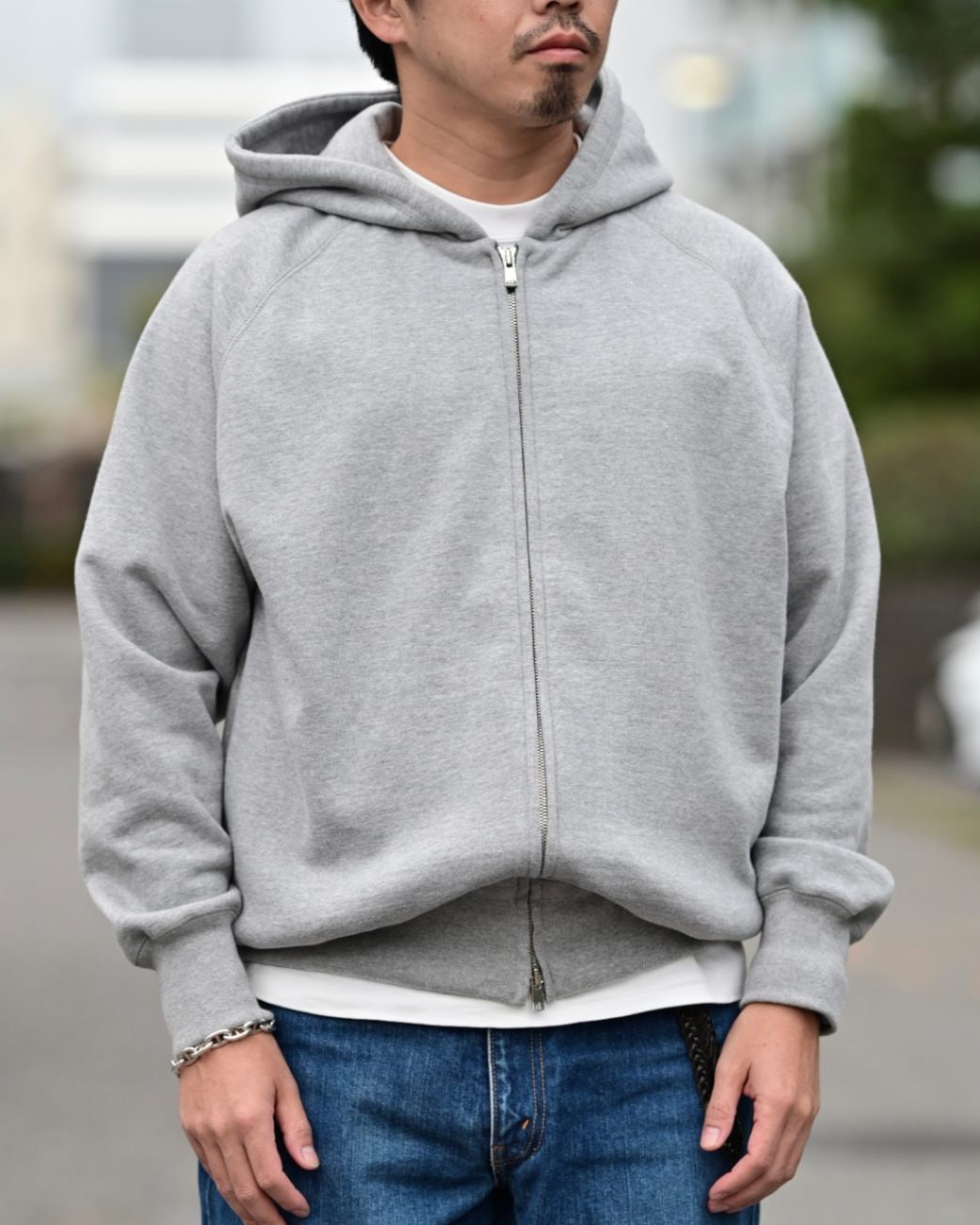 pium ダブルラインビジュープリントジップスウェッ ダブルラインビジュープリントジップスウェット – pium
