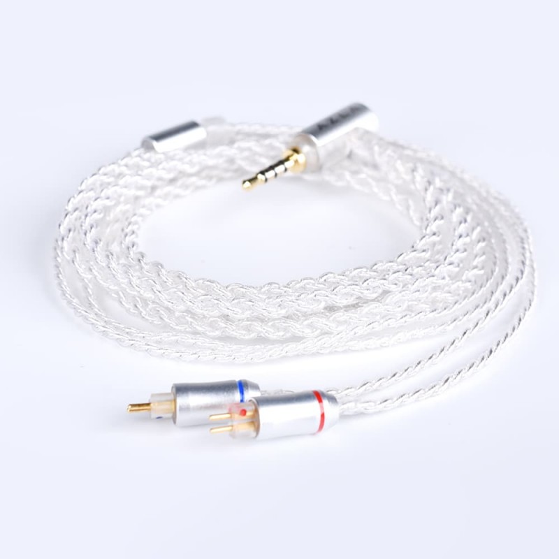 AZLA Silver Plated Cable 2pinコネクタ アズラ イヤホン ケーブル 【ゆうパケット対応】