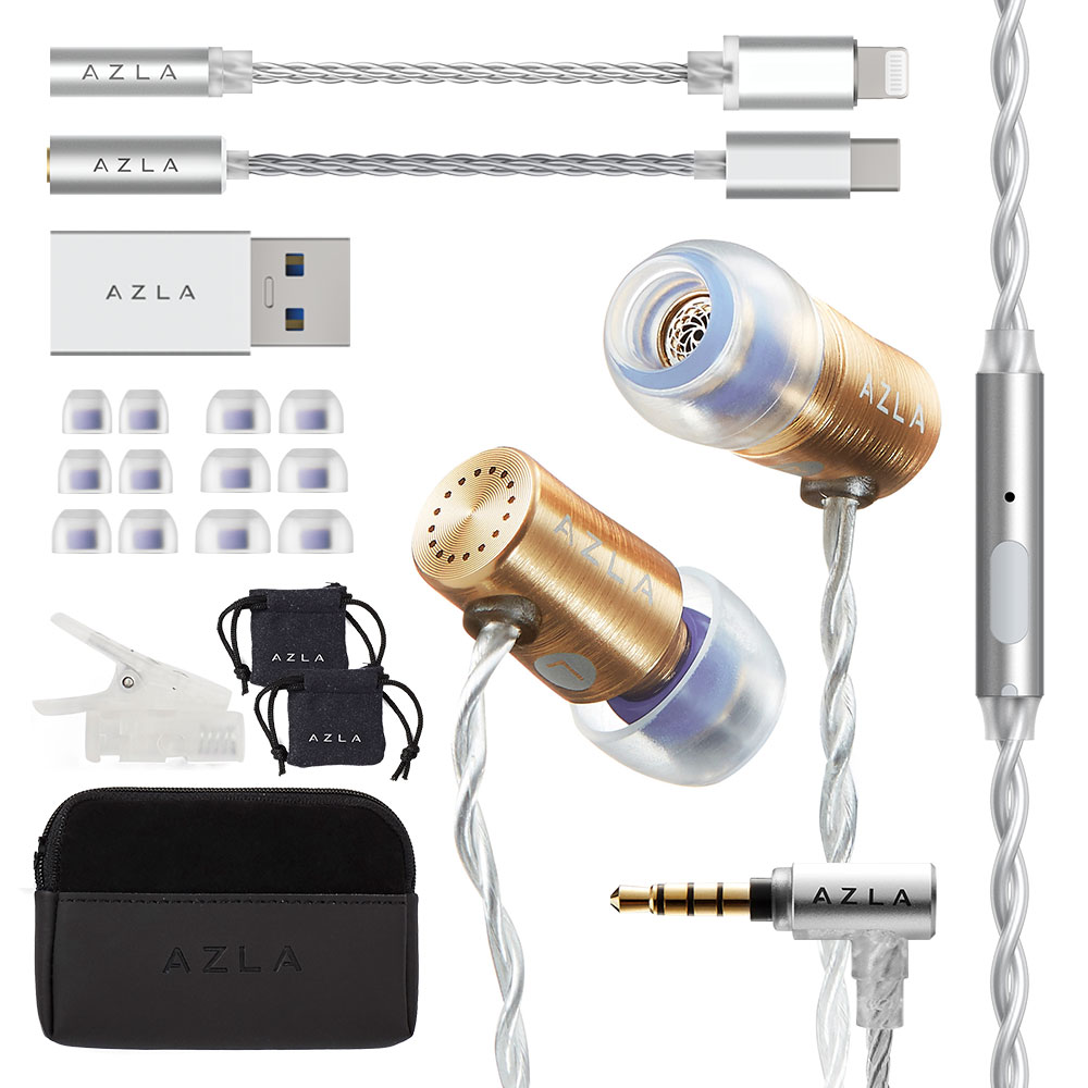 Azel Edition G Mk2 Kst Gold 3 5mm Type C 変換 Lightning 変換アダプタ付属 Azl Azel G Mk2 Gld Azla アズラ イヤホン 本体 Azel Edition G Mk2 アキハバラe市場 株式会社アユート