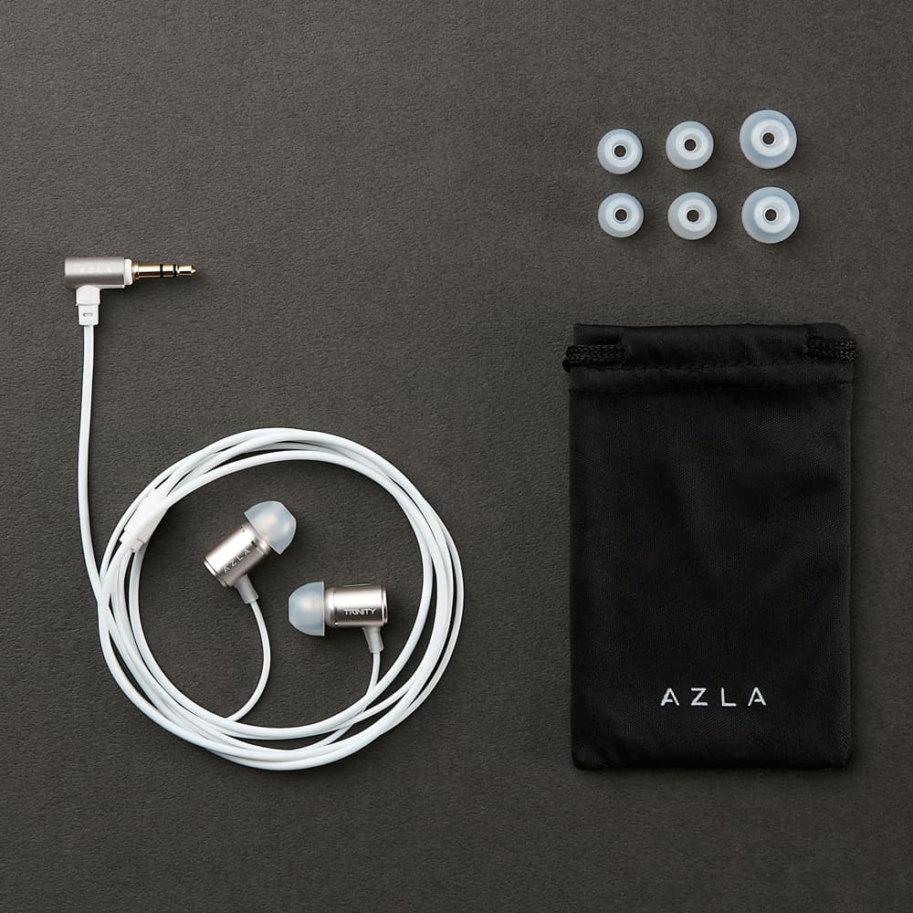 AZLA 有線イヤホン TRINITY Champagne Gold [3.5mm L字プラグ AZL