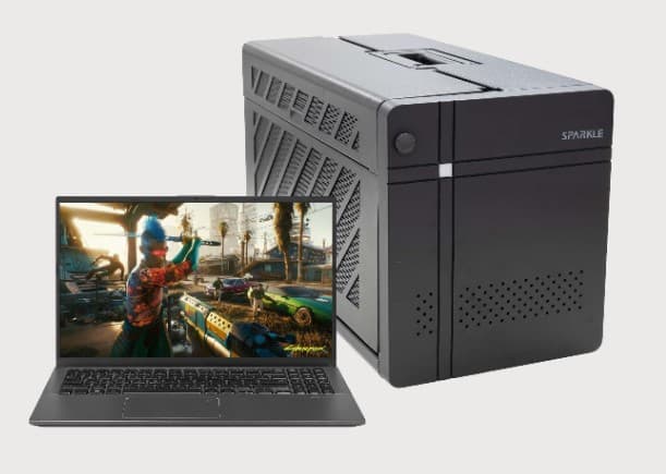 Sparkle TBX-750FA V2 eGPU ���դ�GPU�ܥå��� Thunderbolt 3 PCIe 3.0 x16 750W�Ÿ� ����500W���� ����ե��å��ܡ����б� USB��LAN��� Mac/Windows�б�