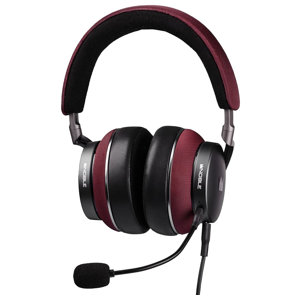 Noble Audio �Υ�������󥻥�� �磻��쥹�إåɥۥ� FoKus Apollo Pro Burgundy [NBA-FOKUS-APOLLO-PRO-BG]