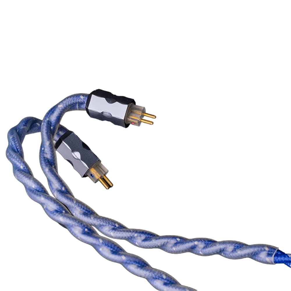 qdc EMPEROR���꡼���ѥ��åץ��졼�ɥꥱ���֥� Dragon Ribbon �ɥ饴�󡦥�ܥ� IEM2pin��³ [QDC-DRAGON-RIBBON-IEM2PIN-BL]