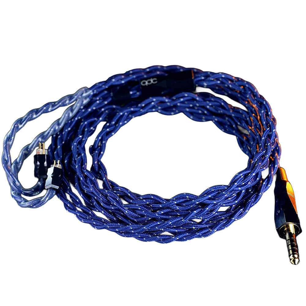 qdc EMPEROR���꡼���ѥ��åץ��졼�ɥꥱ���֥� Dragon Ribbon �ɥ饴�󡦥�ܥ� IEM2pin��³ [QDC-DRAGON-RIBBON-IEM2PIN-BL]