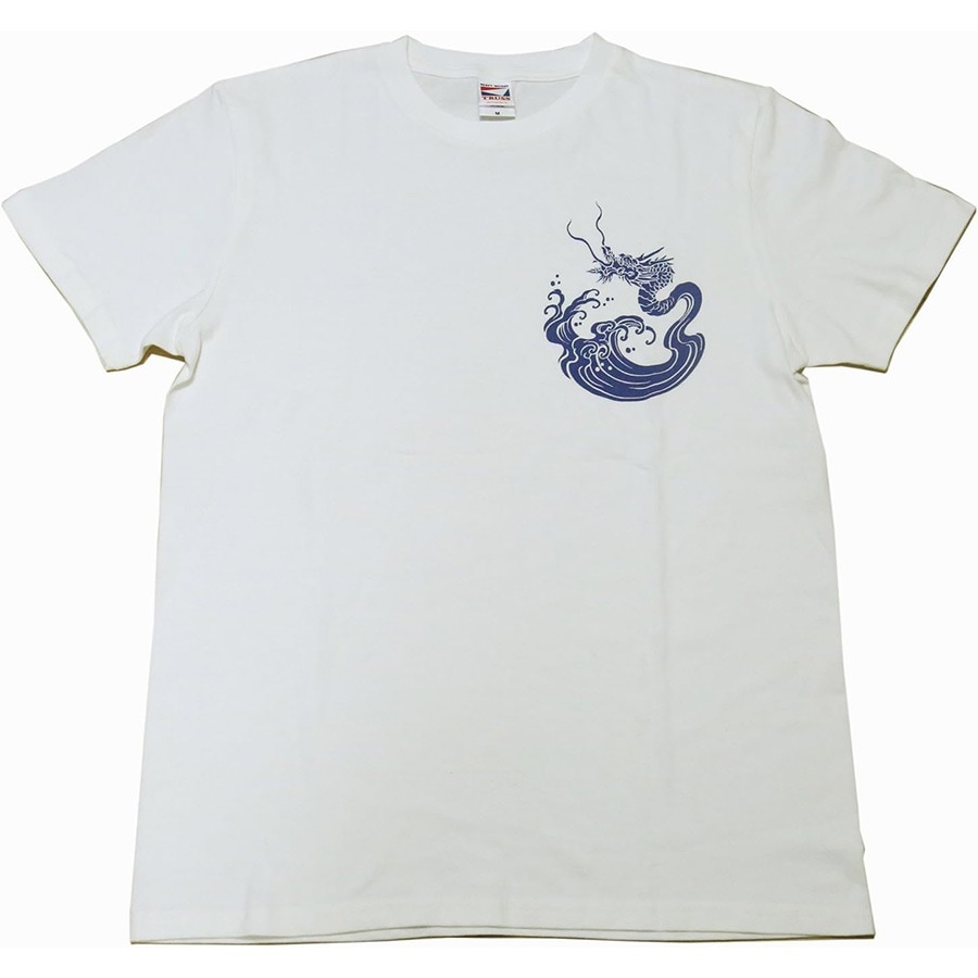 仏T 波涛昇龍(ホワイト)