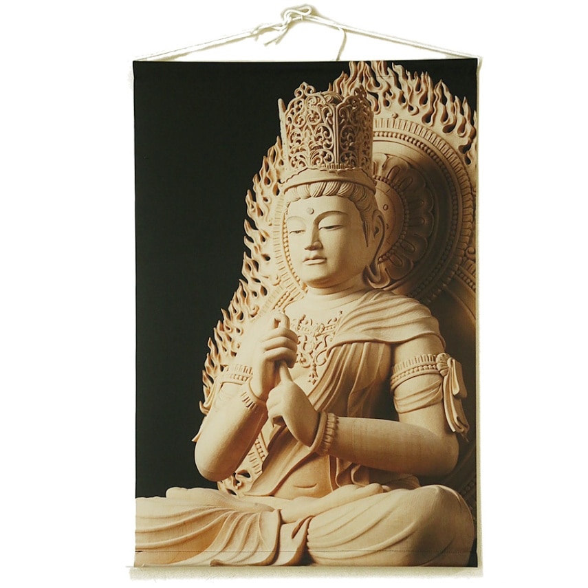 タペストリー 彫刻「大日如来 横顔」
