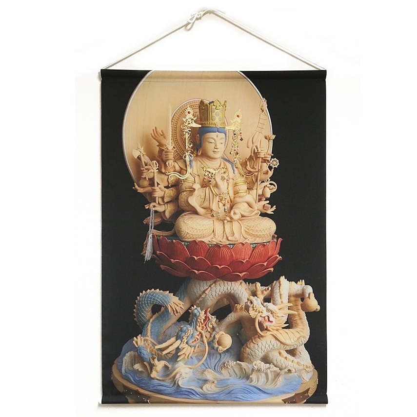 タペストリー 彫刻「准胝仏母」