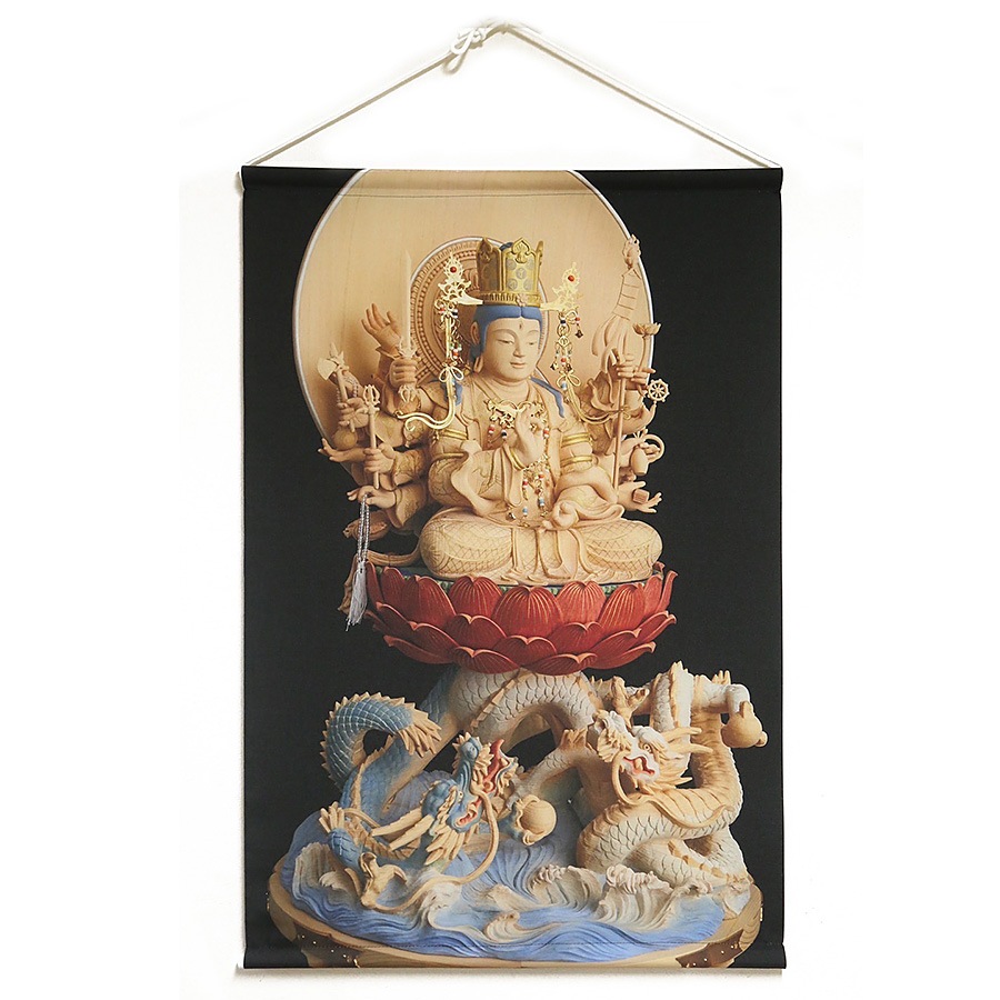 タペストリー 彫刻「准胝仏母」