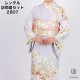 ｜送料無料｜【レンタル】【訪問着】 [レンタル期間最大12日]【対応身長155cm〜170cm】【合繊】レンタル訪問着セット-2807|正統派|花柄||訪問着