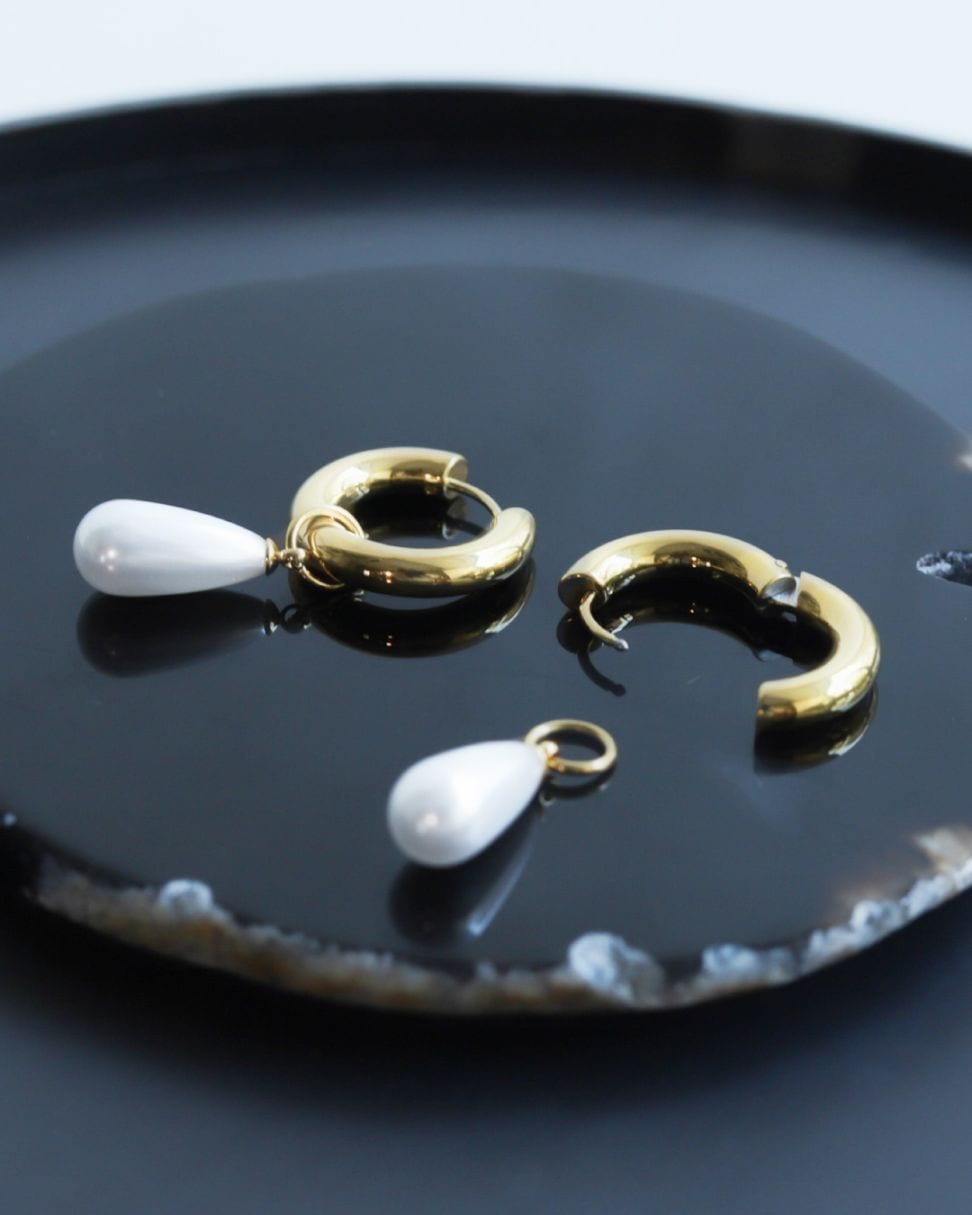 2Way Drop Pearl Hoop PI