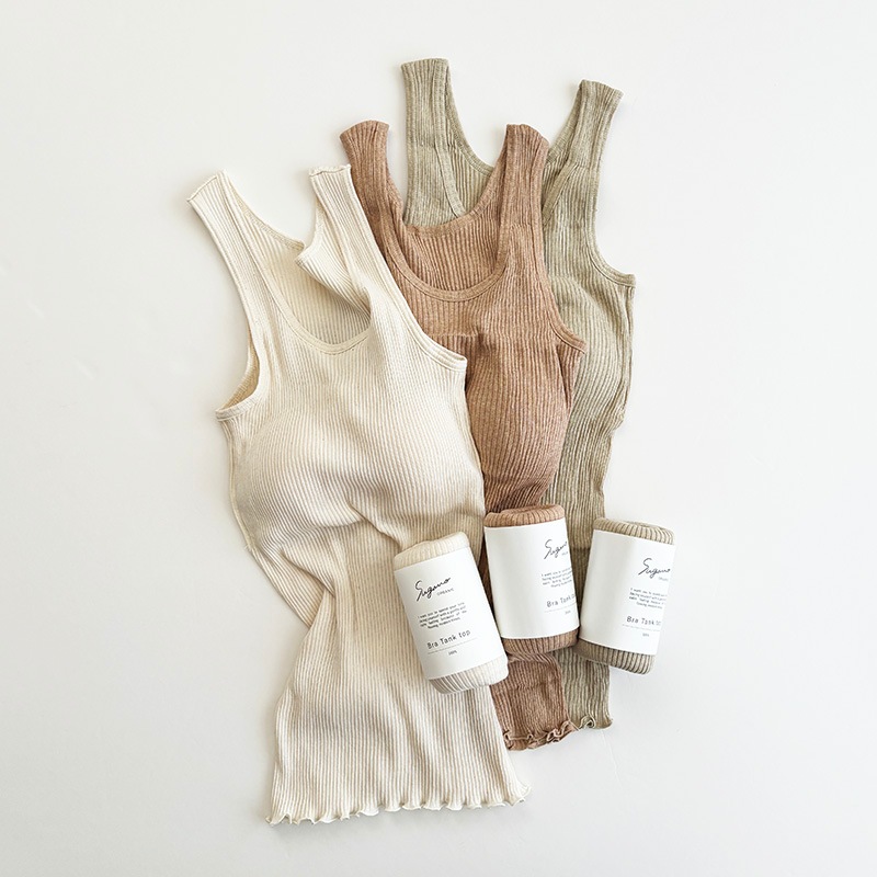 Sugano ORGANIC �����Υ������˥å� �֥饿�󥯥ȥå� 3color
