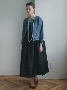 オパールフラワーワンピース(BLACK) | すべての商品 | UN MINOU