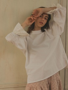 フラワーレースカットソー(WHITE) | すべての商品 | UN MINOU