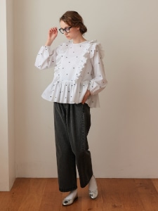 プチハートブラウス(WHITE) | すべての商品 | UN MINOU