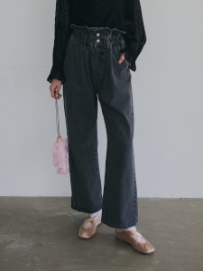 ウエストフリルデニム(GRAY) | すべての商品 | UN MINOU