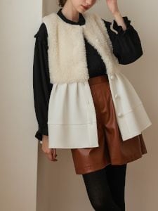 UNMINOU アンミヌ　クロップドビジュージャケット □UNMINOU アンミヌ クロップドビジュージャケット □UNMINOU