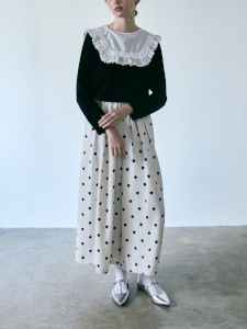 ドットエアリーワイドパンツ(IVORY) | すべての商品 | UN MINOU