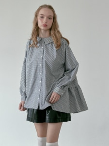 UNMINOU ❤︎ バックティアードブラウス バックティアードブラウス(GINGHAM) | すべての商品 | UN MINOU