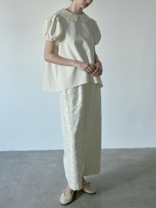 Pii プロフ必読☆新品 unminouアンミヌエンブロイダリーブラウス