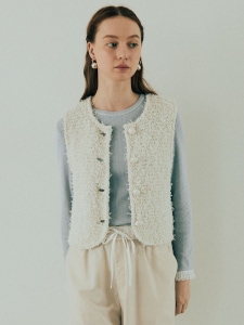 Classic Knit Vest(WHITE)