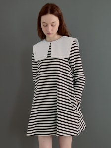 Sailor Collar Dress(WHITE��BLACK)
