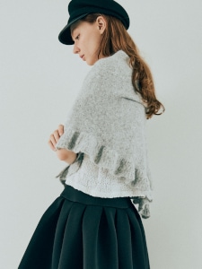 Frill Triangle Muffler(GRAY)