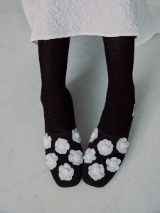 Sheer Flower Motif Shoes(BLACK)��ͽ�����侦��10����ȯ��ͽ���