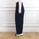 Smooth Tuck Pearl Pants(NAVY)