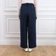 Smooth Tuck Pearl Pants(NAVY)