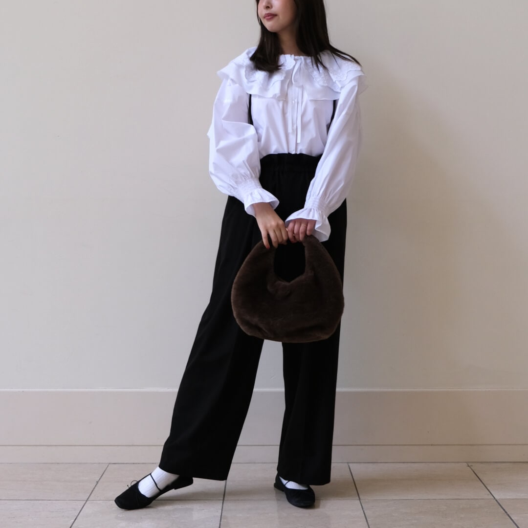 アンミヌ　ドゥーブルカラーブラウス ドゥーブルカラーブラウス(WHITE) | TOPS | UN MINOU