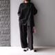 Smooth Tuck Pearl Pants(BLACK)